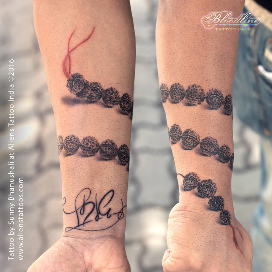 Rudraksha Armband Tattoo by Javagreeen