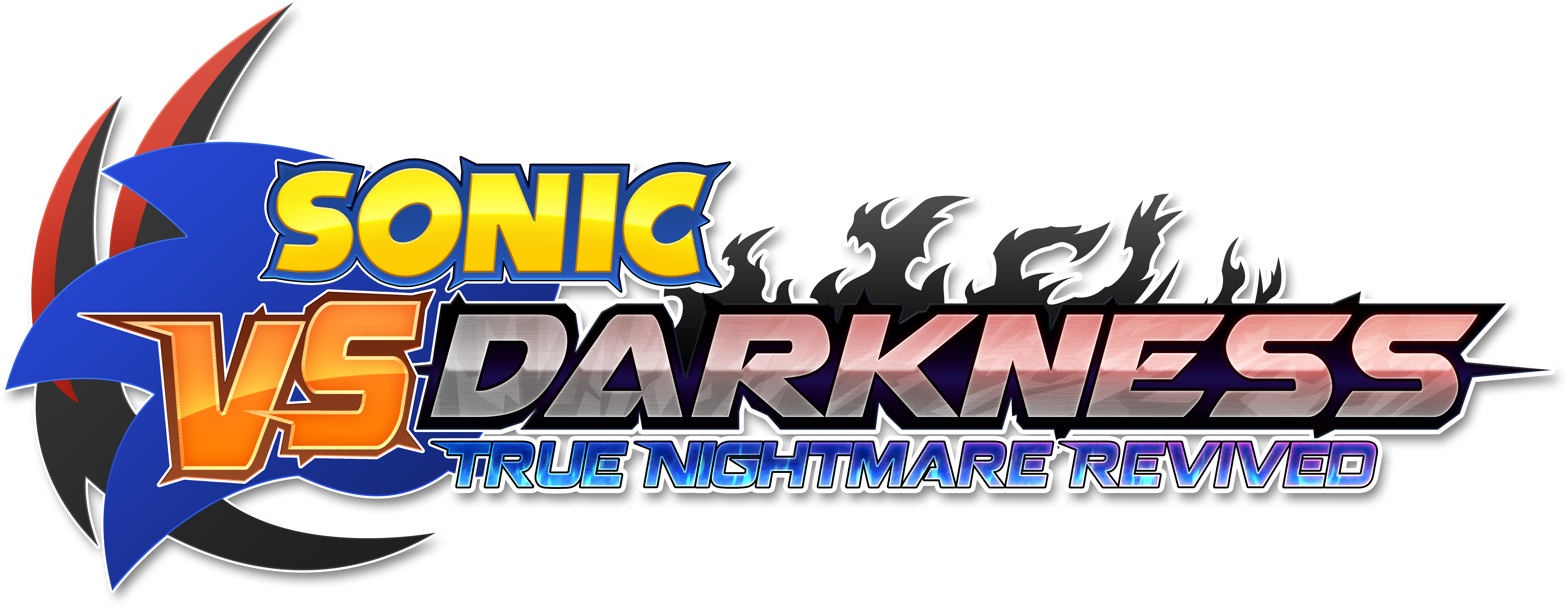 Sonic VS Darkness T.N.R - My take on the logo