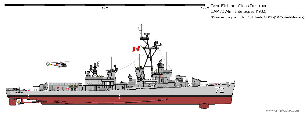Peruvian Fletcher Class Destroyer FRAM II by TenienteMaurice on DeviantArt