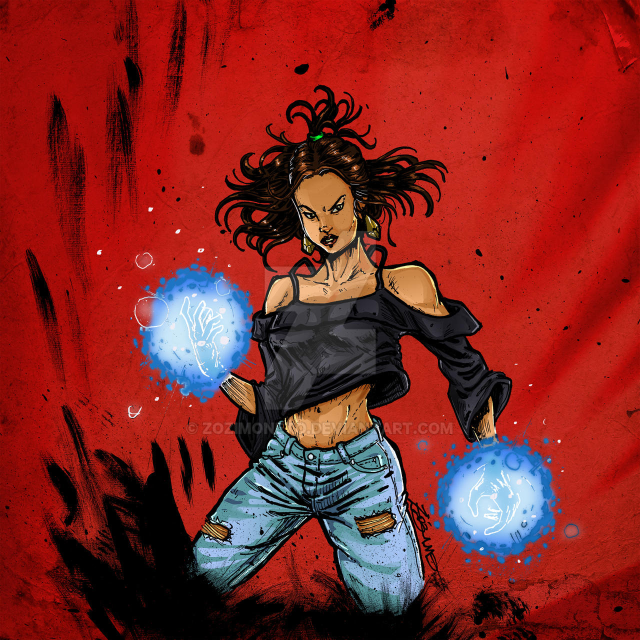 Powerfull Girl | Illustration by ZozimoNeto on DeviantArt