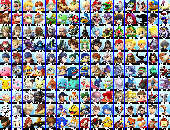 Super Smash Bros. PC Roster by aamccormick1999 on DeviantArt