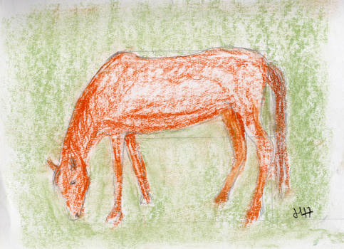 animals - Horse 005 - pastels