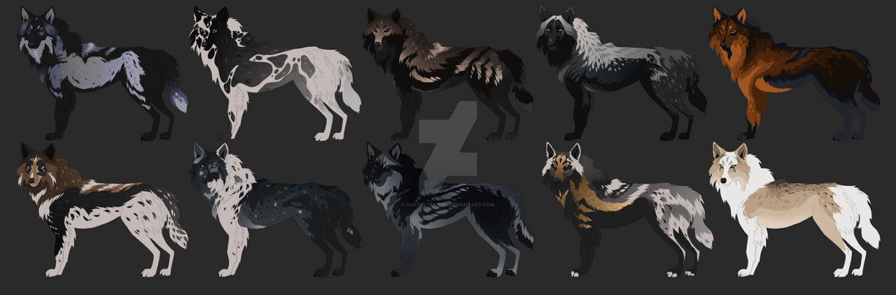 Unique Wolf Adopts by GHASTLYMUTTS on DeviantArt