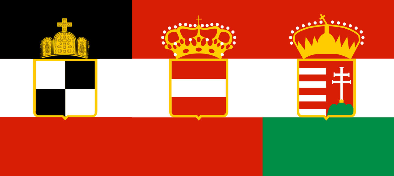 The Triple Monarchy Flag by BlusterAster12 on DeviantArt