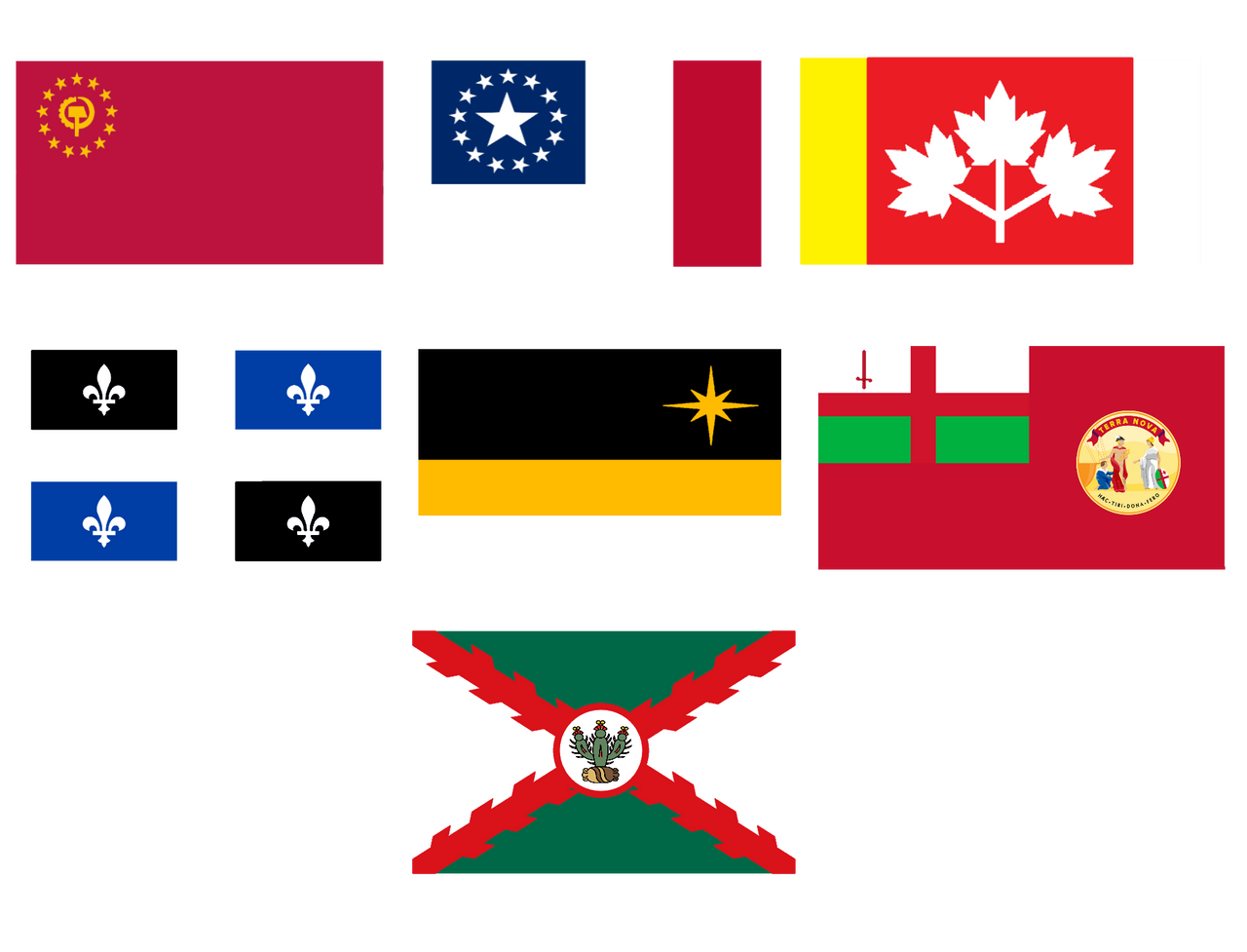 North American Nation Flags (PBK) by BlusterAster12 on DeviantArt