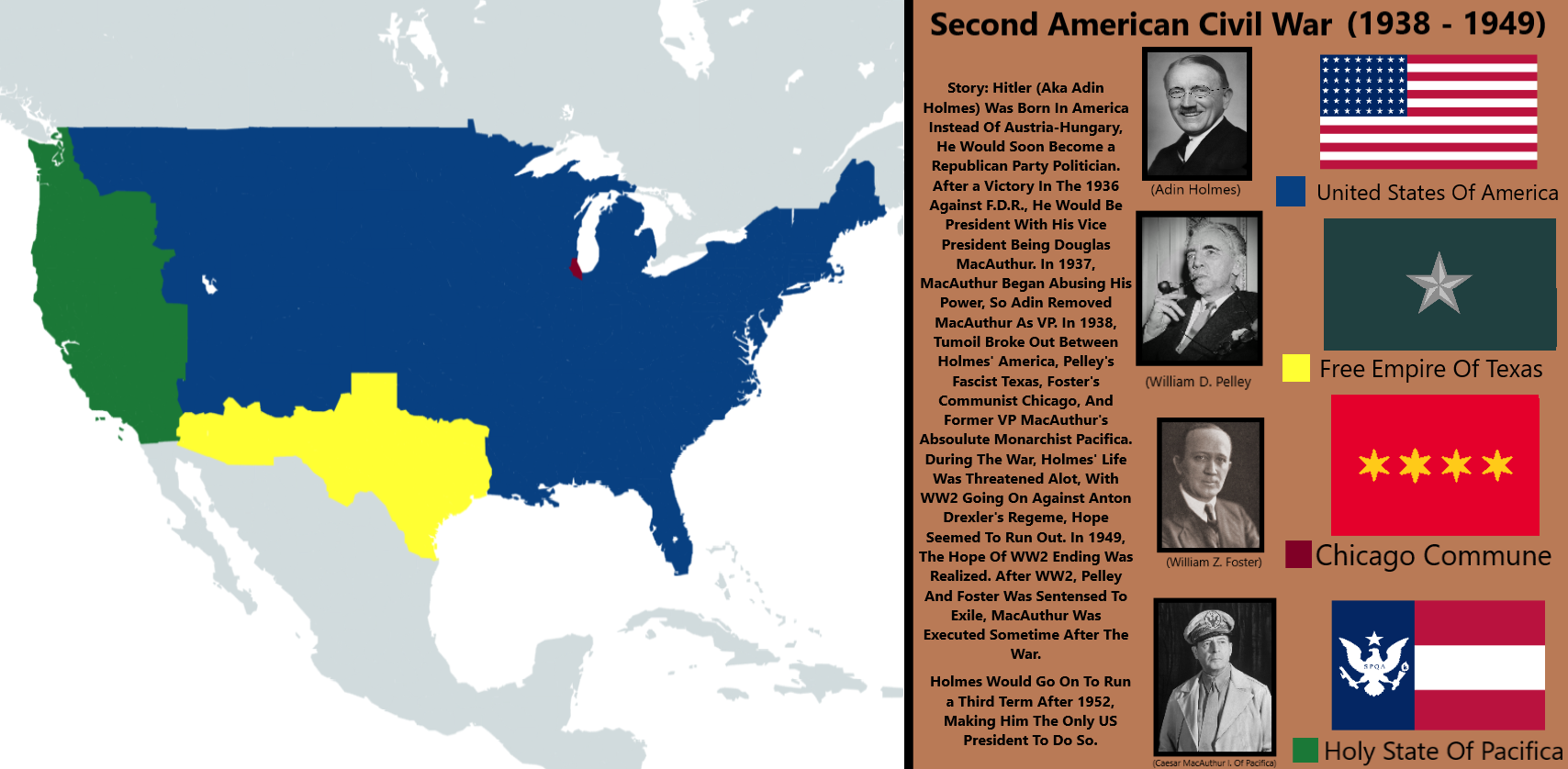 2acw Second American Civil War (1938 - 1949) by BlusterAster12 on DeviantArt