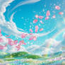 Glass Petals Through The Icy-Warm Air (Sakura)