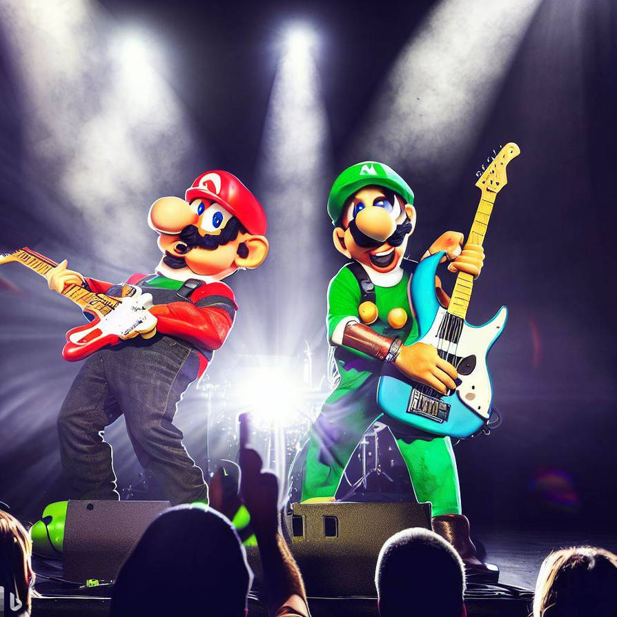 Super Mario Bros. Rock Out (AI) by TorpedoBoat on DeviantArt