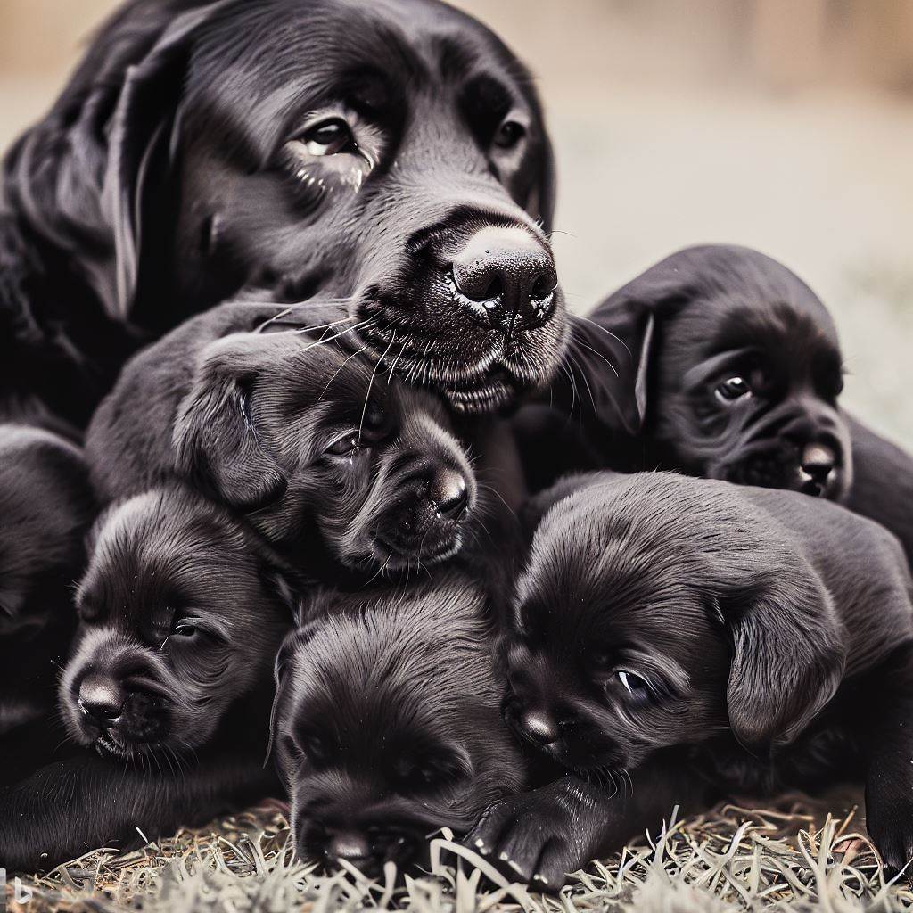 Cute Black Lab Puppies Playing