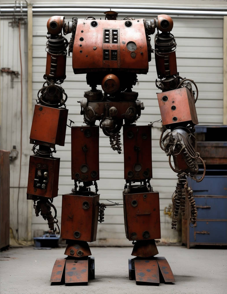 The Rusting Robot (AI) by TorpedoBoat on DeviantArt