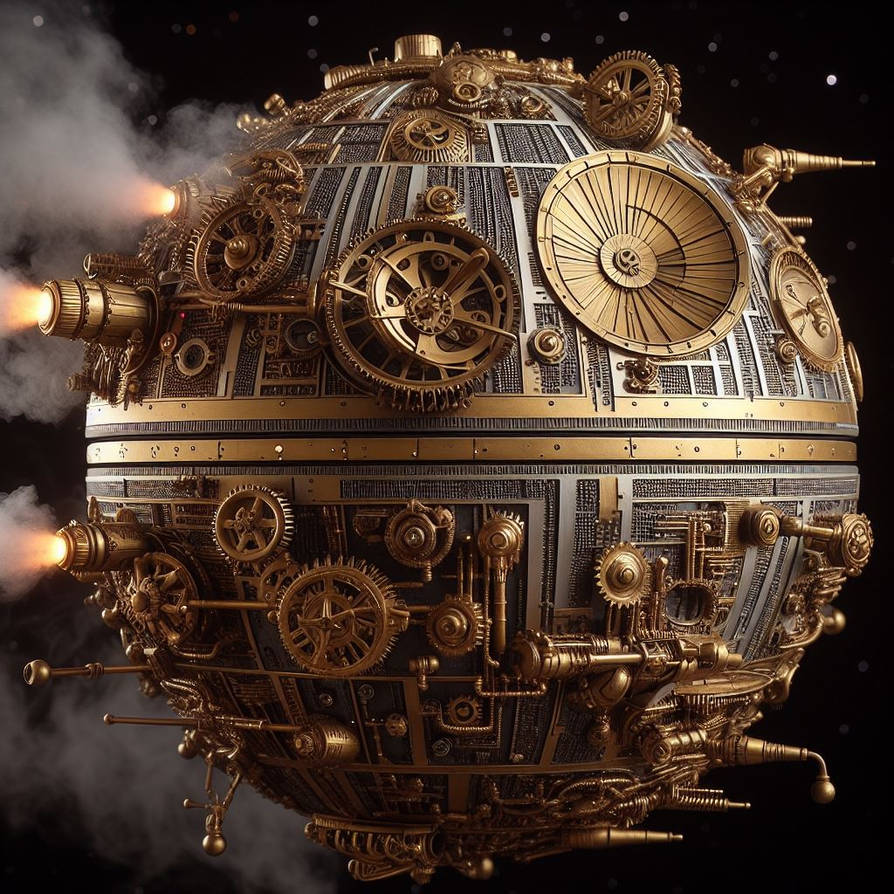 Steampunk Death Star (AI) by TorpedoBoat on DeviantArt