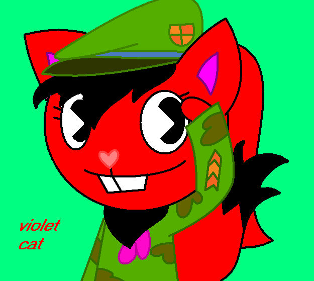 HTF Violet In The Army by violet-thecat on DeviantArt