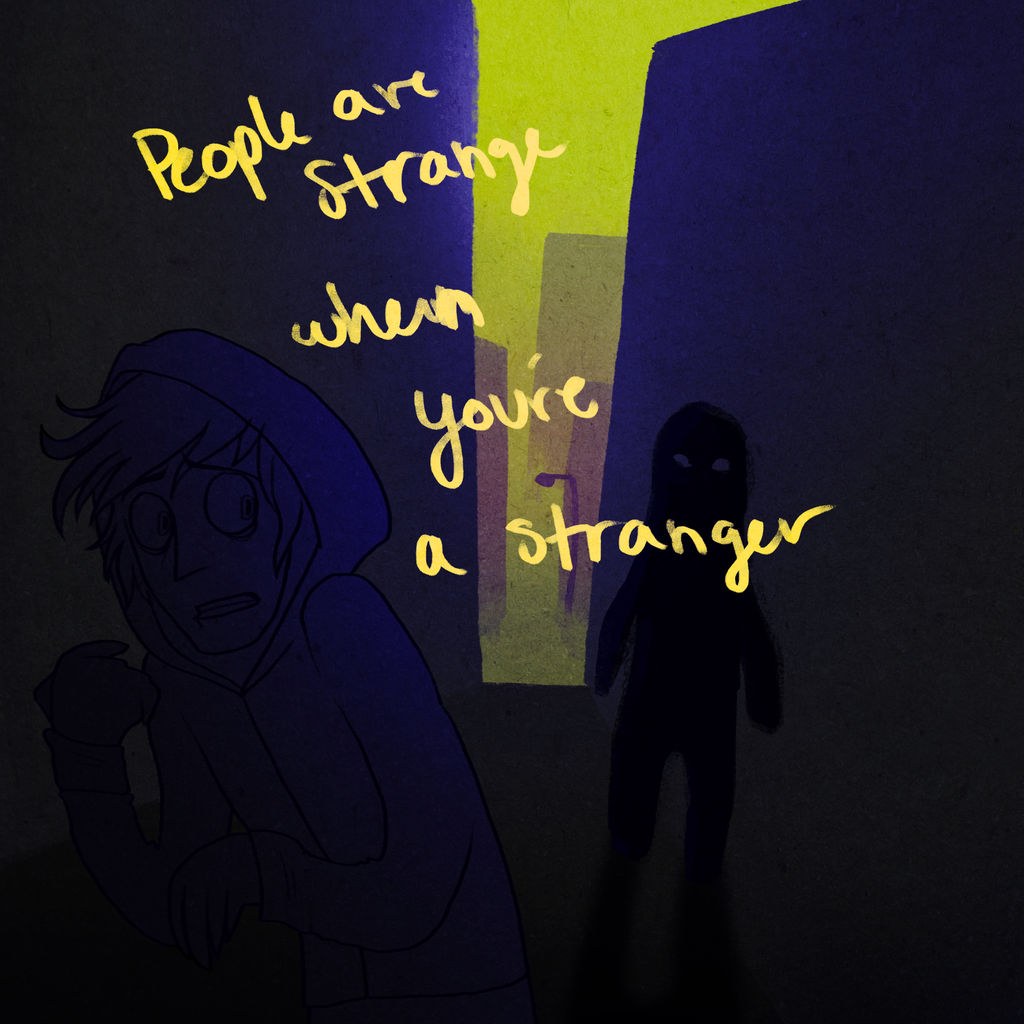 The Doors Lyric Image People Are Strange By Elkerae On Deviantart