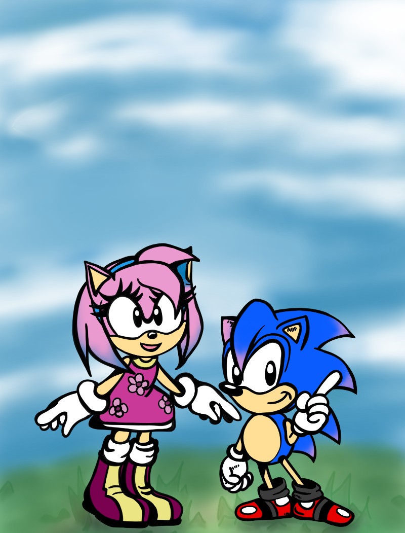 Sonic+Amy Kids by CosmicCraftArtist on DeviantArt