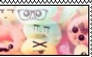 kawaii fruit loops with faces stamp