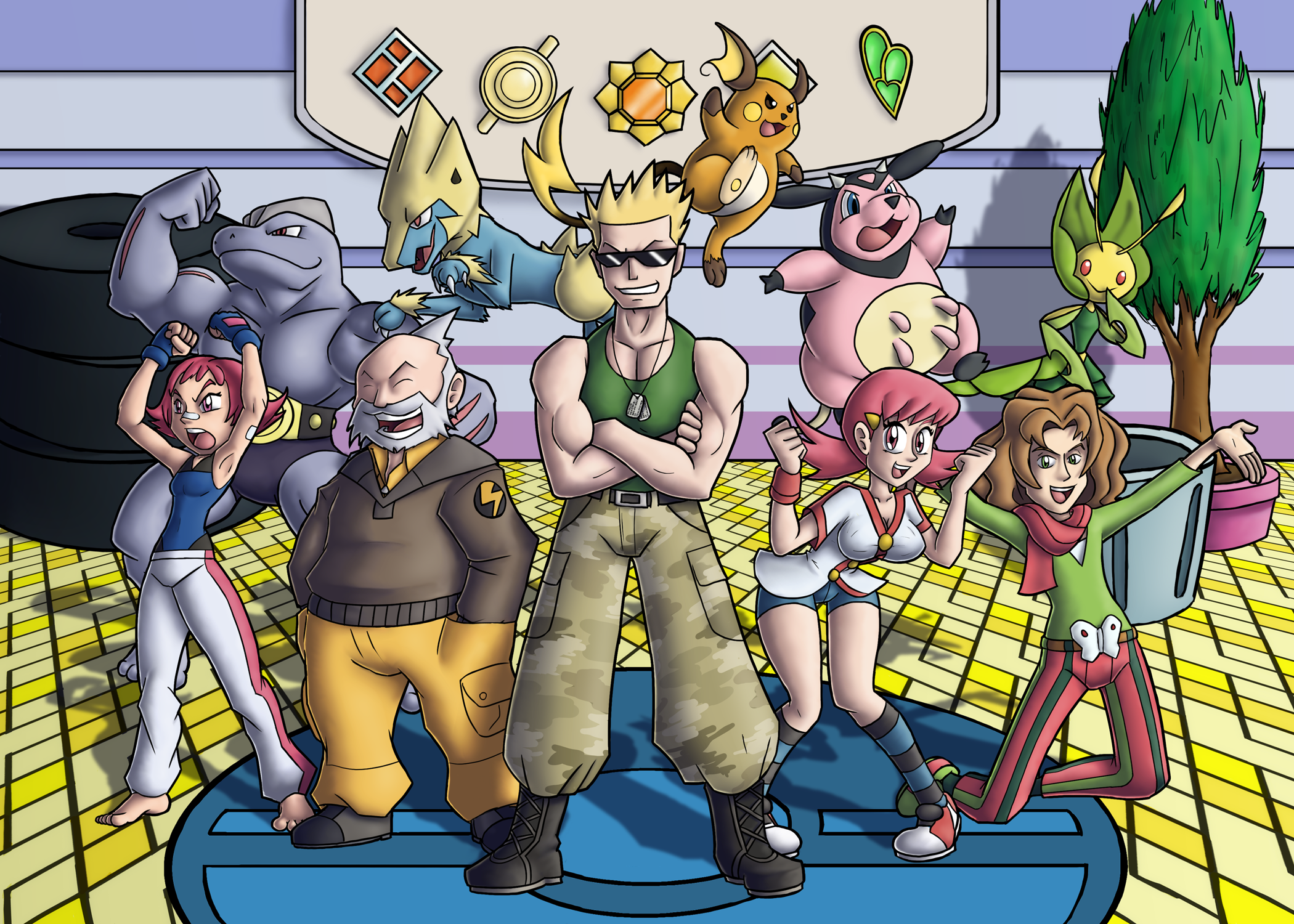 Lt Surge - Kanto Gym Leaders #3 by CrossToons on DeviantArt