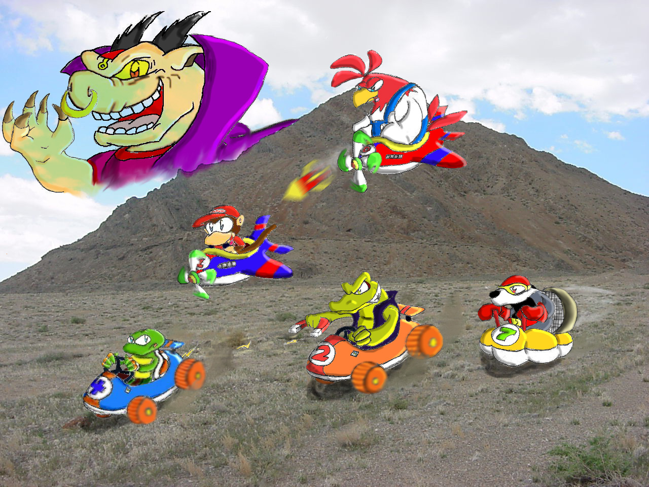 Diddy Kong Racing by ChetRippo on DeviantArt