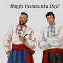 Richter and Skif in vyshyvankas!
