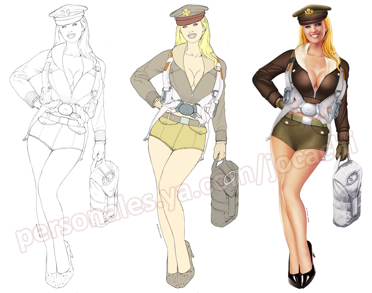 Pinup - WWII bomber pilot