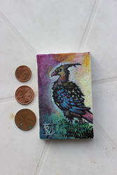 Mini bird, mini canvas