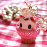 Maneki Neko Cupcake Necklace