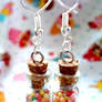 Small sweetie jar earrings