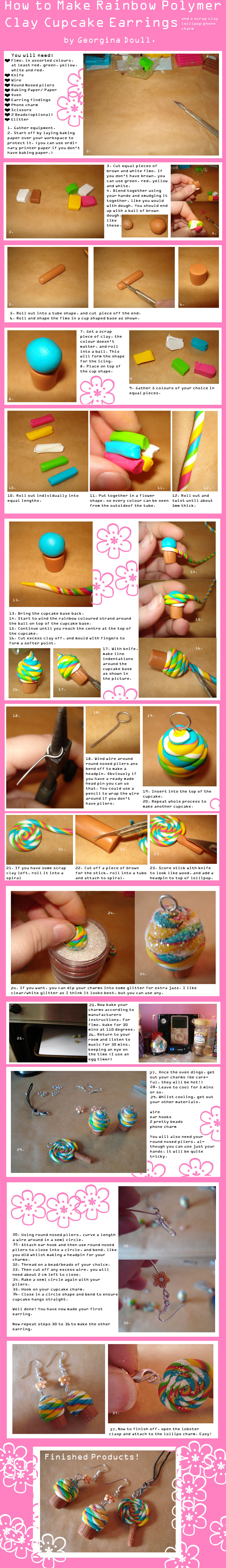 How to Make Cupcake Earrings