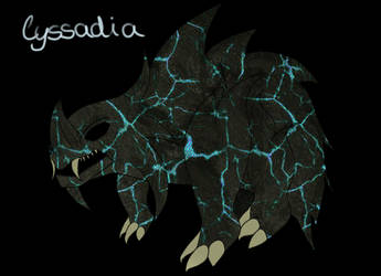 The lava effect dinosour - Lyssadia Art