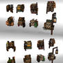A bunch of Backpacks