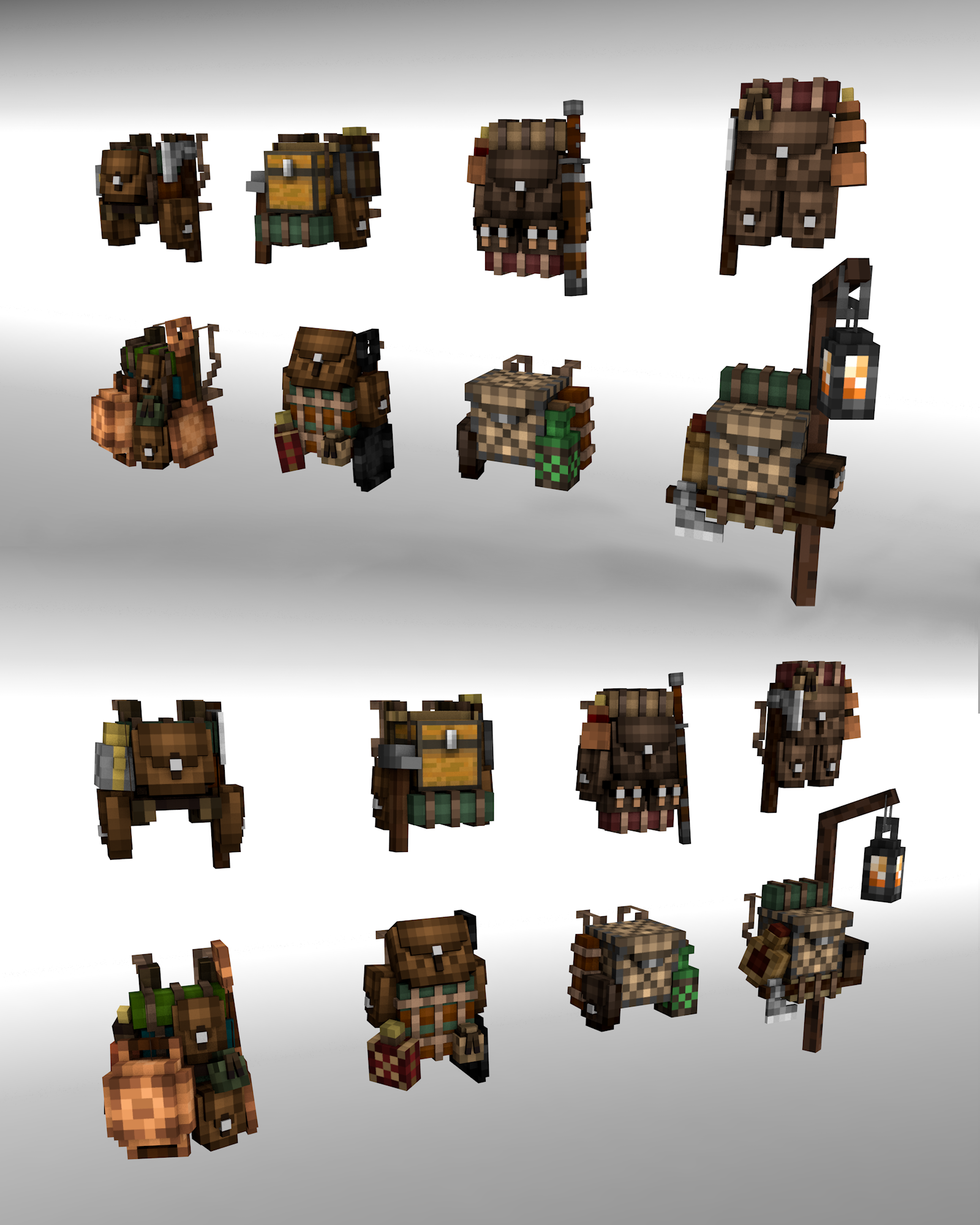 A bunch of Backpacks