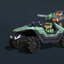Halo:CE - A warthog with the chief and a marine
