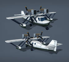 Flying boat airplane
