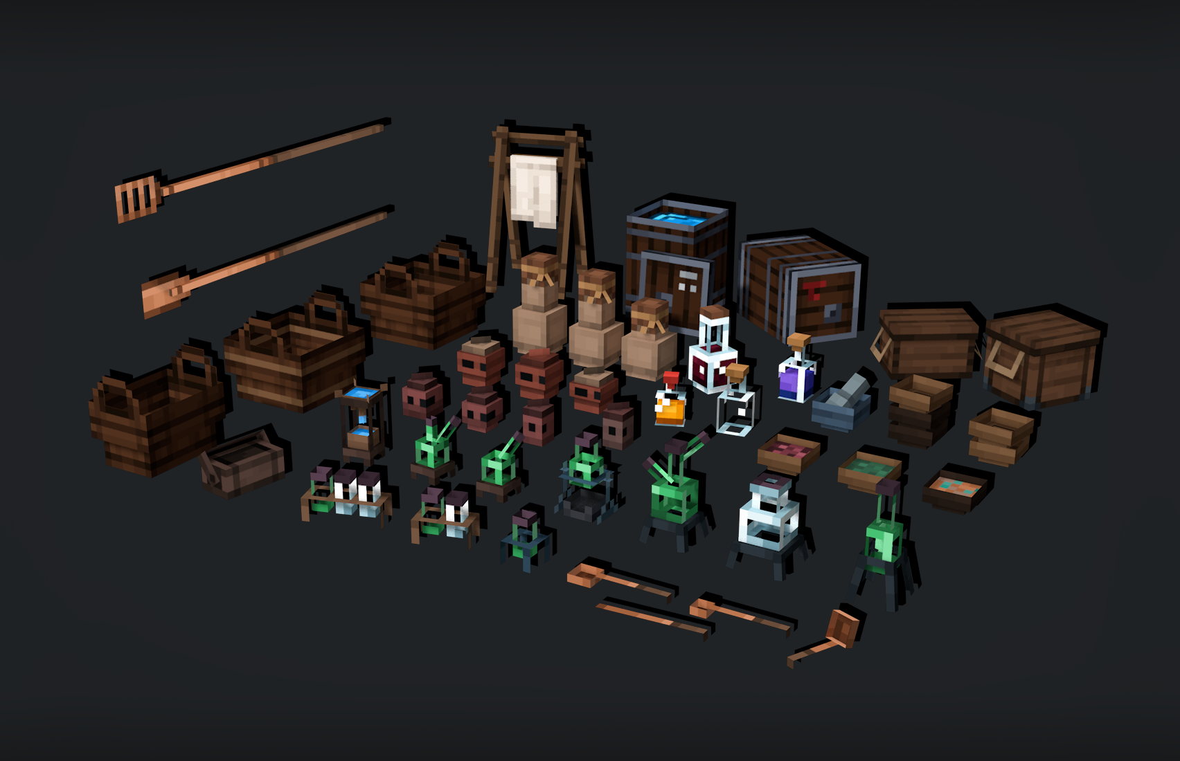 Myr - Obsidiant growth pool's props