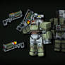 Fallout - T-51b Power Armor and AER9 laser rifle