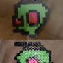 Perler Invader ZIM Head