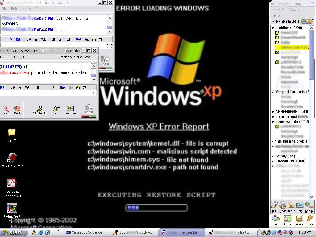 Smashed Windows Xp Screen windows xp broken by squiergfx on DeviantArt