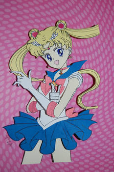 Sailor Moon 3-D art