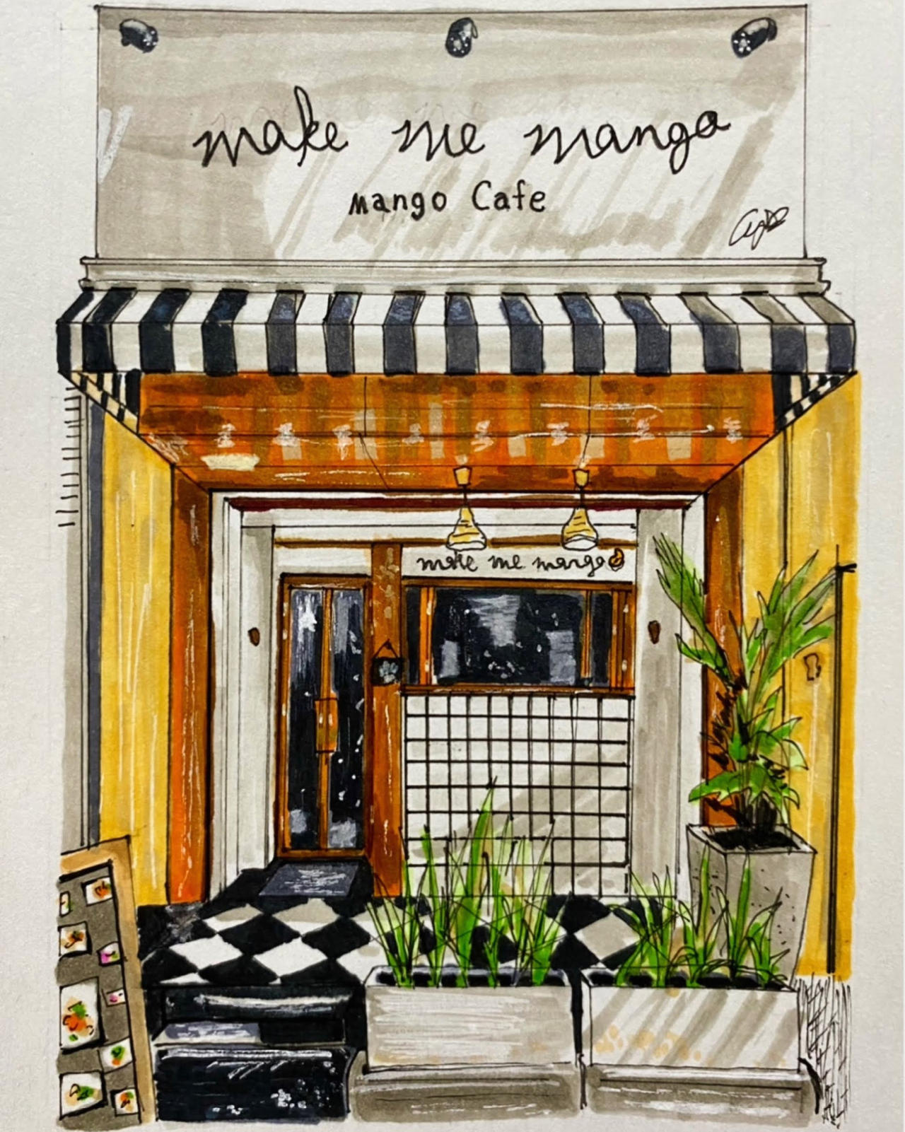 Make Me Mango Mango Cafe Bangkok Thailand By Yunadraws On Deviantart Make Me Mango Mango Cafe Bangkok Thailand By Yunadraws On Deviantart