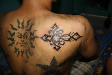 Custom Cross tattoo 2