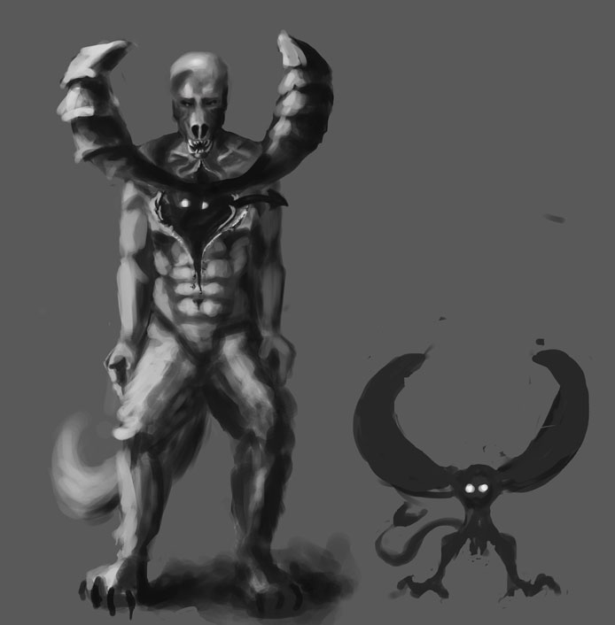 wearwolf baboon demon thing