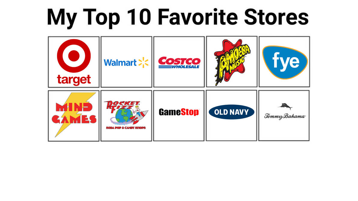 24or5to10's Top 10 Favorite Stores by 24or5to10 on DeviantArt