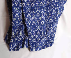 Blue Patterned Fabric