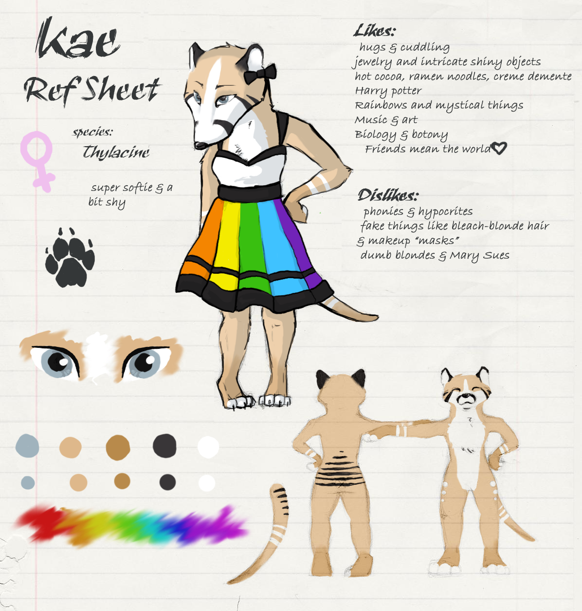 New Ref Sheet- Kae