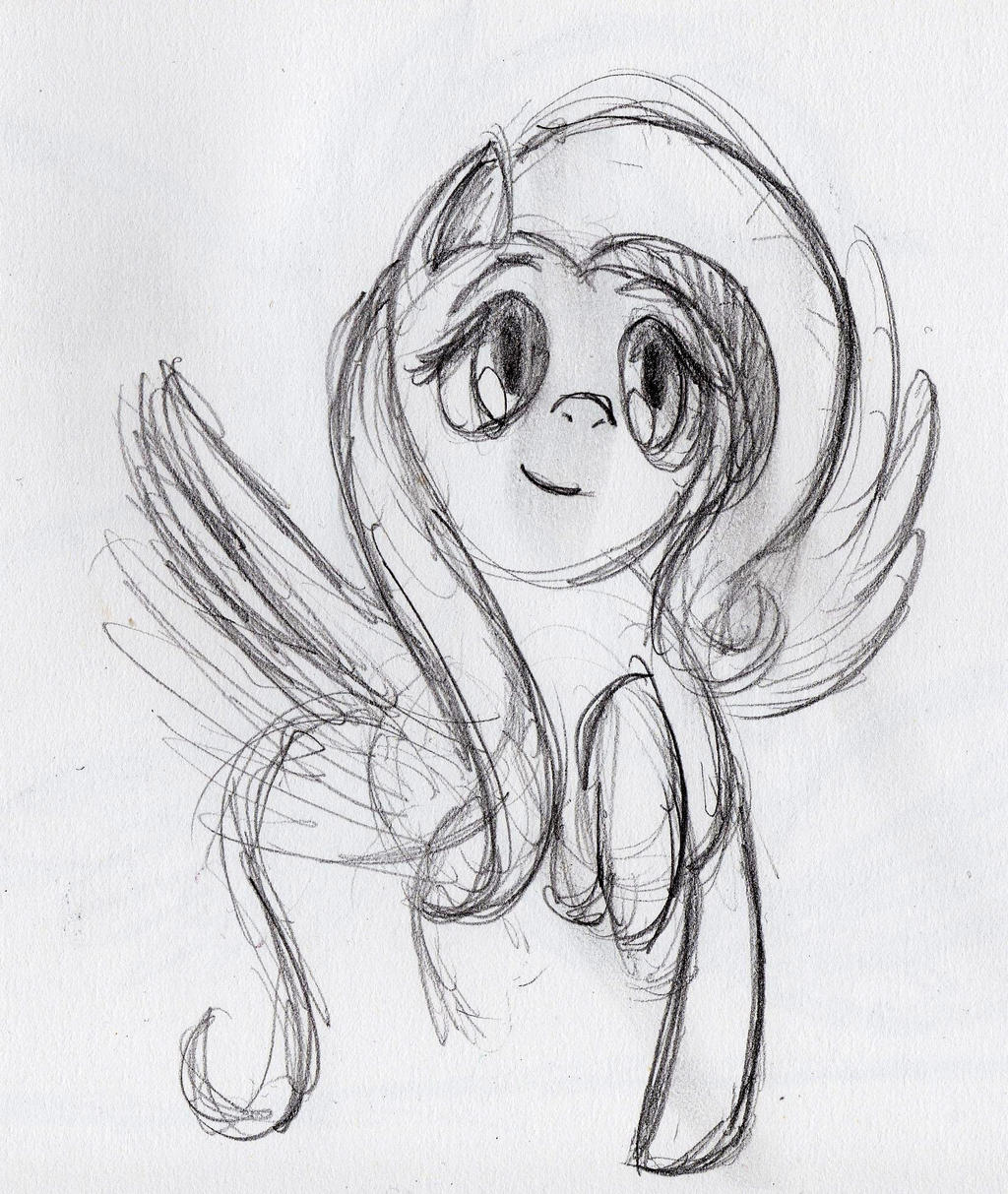 Quick sketch flutteshy 11