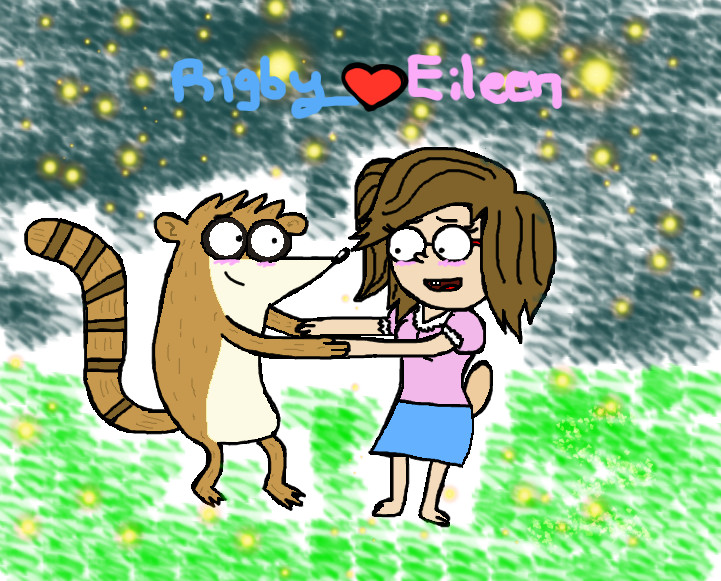 Rigby And Eileen By HaileeTheBatXD On DeviantArt rigby-and-eileen-by-haileethebatxd-on-deviantart