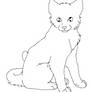 Paint Friendly Cat Lineart