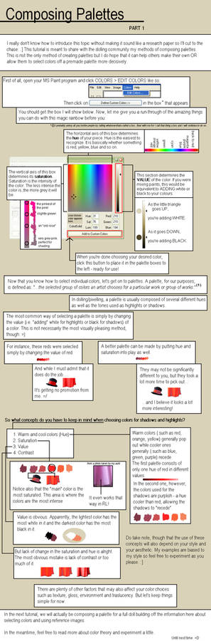 Composing Palettes 1 : DRAFT