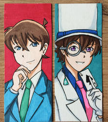 Shinichi and Kid bookmark