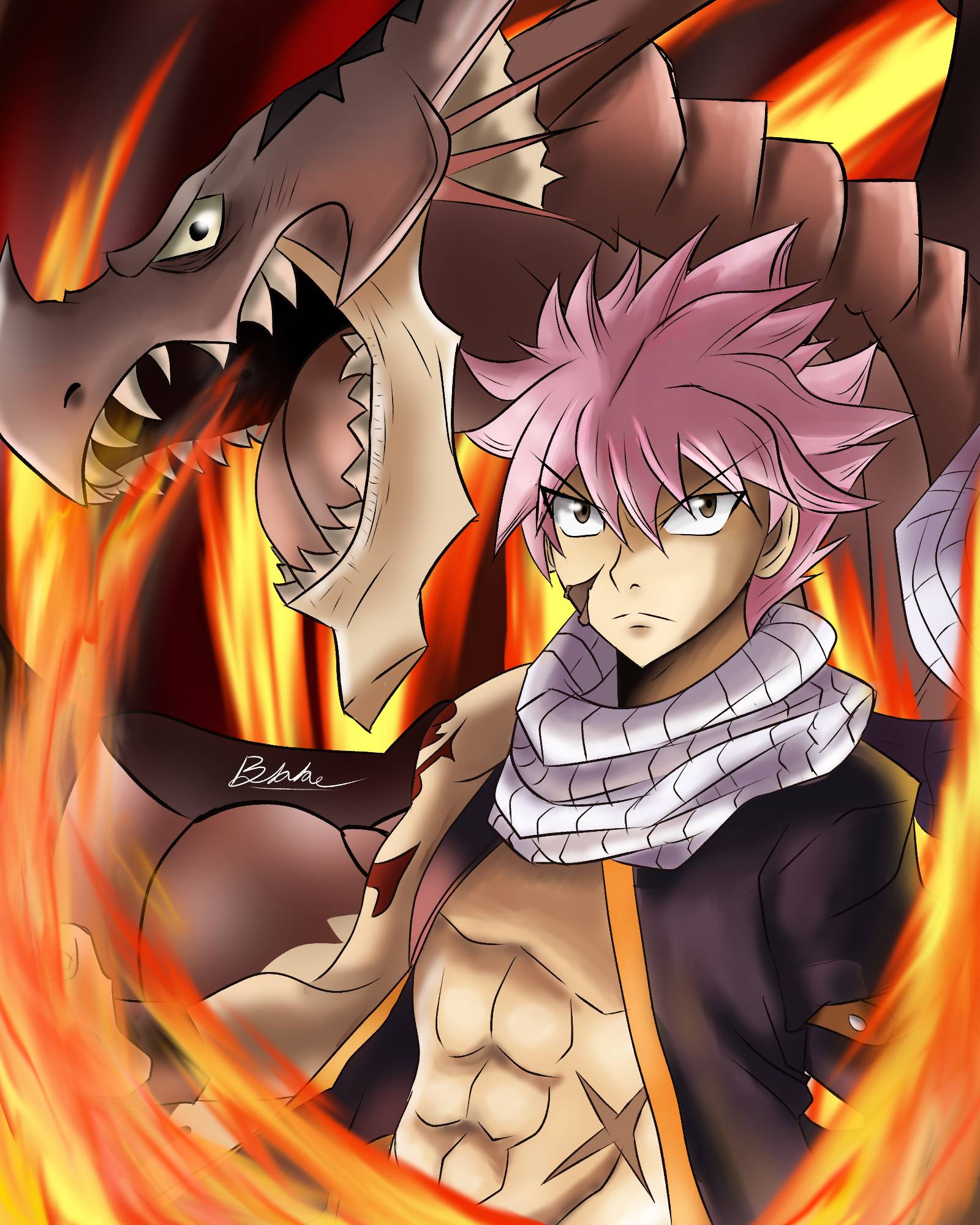 Natsu Dragneel and Igneel on Behance