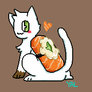 Salmon sushi cat Pixel